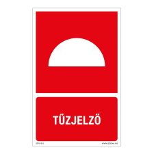 ZSONA DEKOR Tűzjelző Műanyag tábla 320x500 mm információs címke