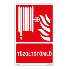ZSONA DEKOR Tűzoltó tömlő Alumínium tábla 160x250 mm információs címke