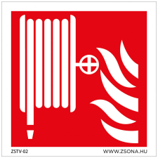 ZSONA DEKOR Tűzoltó tömlő Műanyag tábla 200x200 mm információs címke