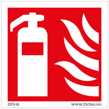 ZSONA DEKOR Tűzoltókészülék Öntapadós matrica 100x100 mm információs címke