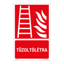 ZSONA DEKOR Tűzoltólétra Utánvilágító műanyag tábla 160x250 mm információs címke