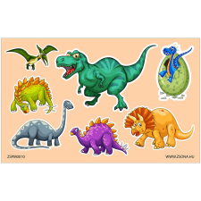 ZSONA DEKOR Vasalható állatos-dínó 01 matrica csomag ajándéktárgy