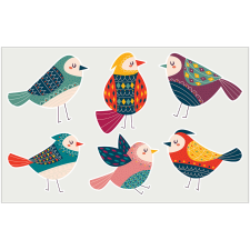ZSONA DEKOR Vasalható állatos-madarak matrica csomag ajándéktárgy
