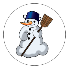 ZSONA DEKOR Vasalható Ovis jel csomag Hóember mintával ajándéktárgy