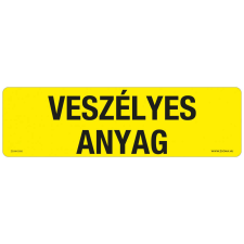 ZSONA DEKOR Veszélyes anyag Öntapadós matrica 250x80 mm információs címke