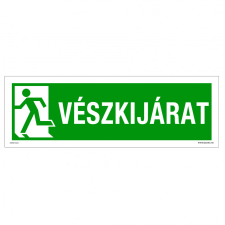 ZSONA DEKOR Vészkijárat piktogrammal Műanyag tábla 300x100 mm információs címke