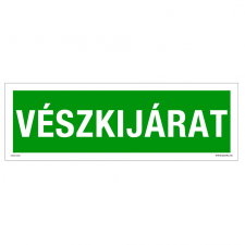 ZSONA DEKOR Vészkijárat Utánvilágító műanyag tábla 300x100 mm információs címke