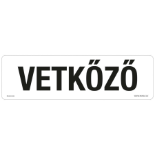 ZSONA DEKOR Vetkőző Öntapadós matrica 250x80 mm információs címke