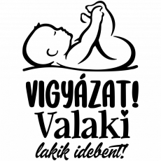 ZSONA DEKOR Vigyázat! Valaki lakik idebent! - Sport táska fehér