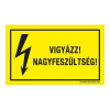 ZSONA DEKOR Vigyázz! Nagyfeszültség! Műanyag tábla 320x500 mm
