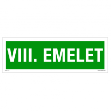 ZSONA DEKOR VIII. Emelet Műanyag tábla 300x100 mm információs címke