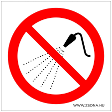 ZSONA DEKOR Vízzel locsolni tilos! Öntapadós matrica 100x100 mm információs címke