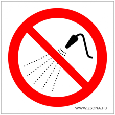 ZSONA DEKOR Vízzel locsolni tilos! Öntapadós matrica 200x200 mm információs címke
