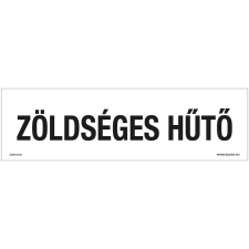 ZSONA DEKOR Zöldséges hűtő Műanyag tábla 250x80 mm információs címke