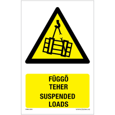 Zsona Függő teher Műanyag tábla 320x500 mm információs címke