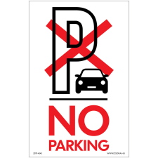 Zsona No parking Öntapadós matrica 160x100 mm információs címke