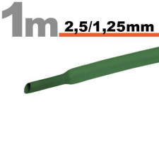  Zsugorcső 2,5mm/1,25mm zöld villanyszerelés