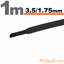  Zsugorcső 3,5mm / 1,75mm fekete kábel és adapter