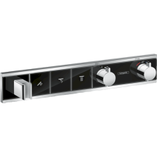 Zuhany csaptelep Hansgrohe Rainselect vakolat alatti rész nélkül fekete / króm 15356600 csaptelep
