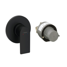 Zuhany csaptelep Hansgrohe Rebris E vakolat alatti résszel együtt matt fekete 72658670 csaptelep