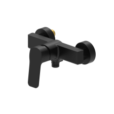 Zuhany csaptelep SAT Cube Way zuhanyszett nélkül 150 mm fekete matt CU268C csaptelep