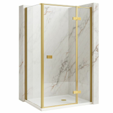 zuhanykabin Rea Atlas 90x90 Brush Gold kád, zuhanykabin