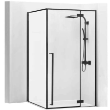 Zuhanykabin Rea Fargo 100x80 balck Mat kád, zuhanykabin