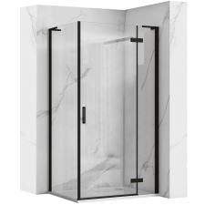  Zuhanykabin REA Hugo Black 90x80 kád, zuhanykabin