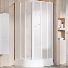  Zuhanykabin SKKP6-90 195 fehér+Pearl polisztirén kád, zuhanykabin