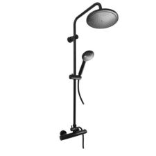  Zuhanyrendszer RAV SLEZÁK zuhanyszettel együtt fekete matt TRM81.5/7CMAT csaptelep