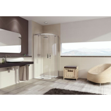  Zuhanysarok asszimetrikus 80x100 cm Huppe Aura elegance 402409.092.322 kád, zuhanykabin