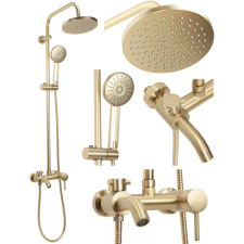 Zuhanyszett Rea Luis Gold Brush csaptelep