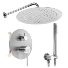  Zuhanyszett rejtett Rea Foss Clif Nickel Brush + box csaptelep