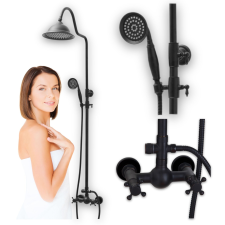  ZUHANYSZETT S-1158B RETRO FEKETE csaptelep