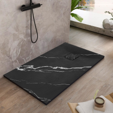 Zuhanytálca Magnum CARRARA BLACK 90x120 kád, zuhanykabin