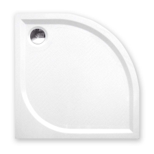  Zuhanytálca negyedkörös Roth 80x80 cm öntött márvány fehér 8000151 kád, zuhanykabin