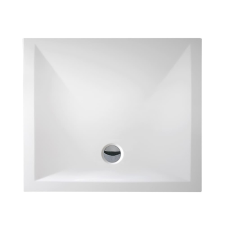  Zuhanytálca négyszögletes Roth 90x80 cm öntött márvány fehér MAN SQ 080090 2E kád, zuhanykabin
