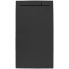  Zuhanytálca négyszögletes SAT Fusion 160x80 cm öntött márvány Grafito SATFU16080G kád, zuhanykabin