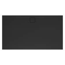  Zuhanytálca négyszögletes SAT Vision 160x90 cm öntött márvány fekete SATSVVI16090C kád, zuhanykabin