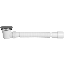 Zuhanytálca szifon Ø60 mm, jollyflex, krómozott kád, zuhanykabin