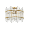ZUMA Alexandria arany-átlátszó kristály mennyezeti lámpa  (ZU-C0556-06D-V7V7) G9 6 izzós IP20