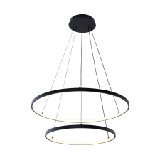ZUMA Breno fekete LED függesztett lámpa (ZU-18140BK-2) LED 1 izzós IP20 világítás