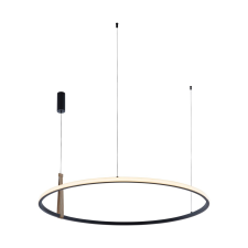 ZUMA Claud fekete LED függesztett lámpa (ZU-22808-WOOD) LED 1 izzós IP20 világítás