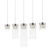 ZUMA Gem króm-átlátszó függesztett lámpa (ZU-P0389-05E-B5AC) G9 6 izzós IP20