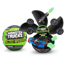 Zuru Monster Trucks Night Riders Mini Brands foszforeszkáló kisautó 5 meglepetéssel autópálya és játékautó