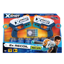 Zuru X-Shot: Dupla Recoil fegyverszett célpontokkal (XSH36202) (Zuru XSH36202) katonásdi