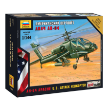  Zvezda AH-64 Apache US Attack Helicopter 1:144 (7408) makett
