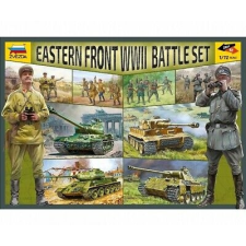 Zvezda Battle Set: Eastern Front WWII 1:72 makett harcjármű (5203) makett