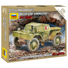 Zvezda British Armored Car Daimler Mk-1 makett 1:100 (6229Z) makett