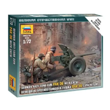 Zvezda German Anti-Tank Gun PAK-36 with Crew 1:72 (6114) makett